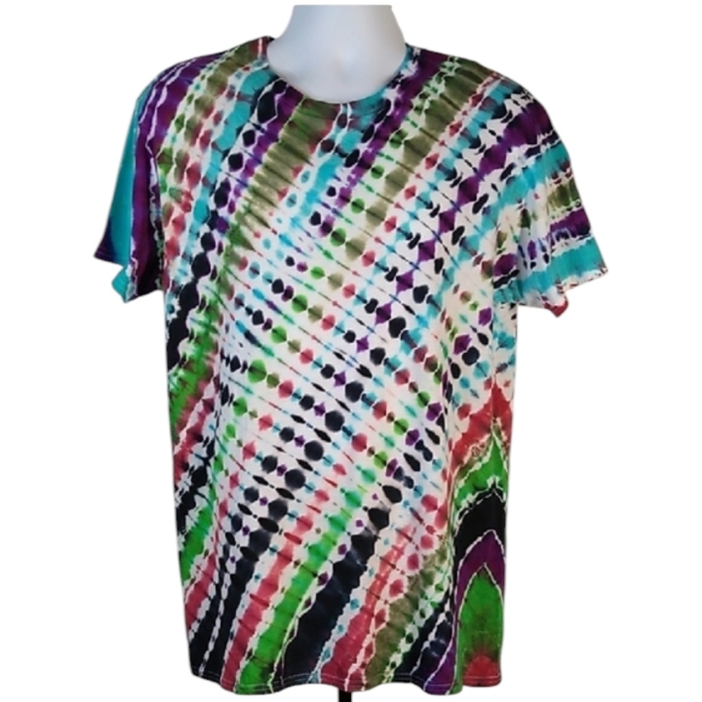 New George Colorful Tie-Dye Short Sleeve Shirt